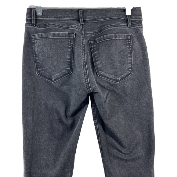 Loft Jeans Women's Modern Skinny Ankle Black Zip Ankle Size 27/4 - Picture 7 of 16